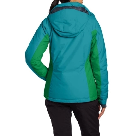 COLUMBIA Womans Powderhouse Jacket Emerald Size XS - Picture 5 of 16